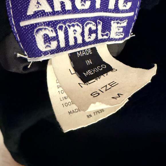 VTG Wild Horses Reversible Hooded Fleece Unique Western Men M Women XL - Picture 10 of 11